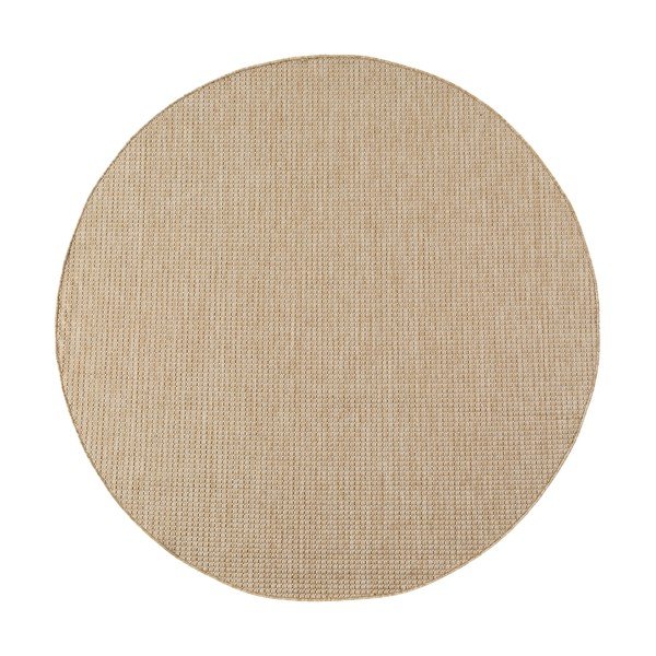 Bēšs apaļš iekštelpu un āra paklājs ø 160 cm Mira 1450 – Ayyildiz Carpets