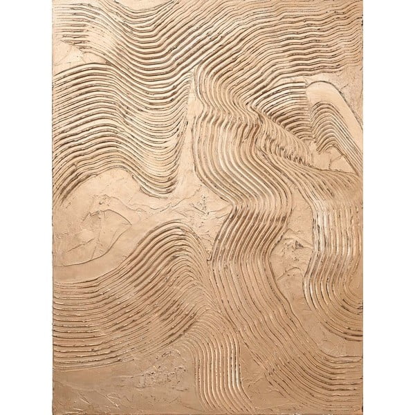 Ar rokām apgleznota glezna 88x118 cm Metallic Brown – Malerifabrikken