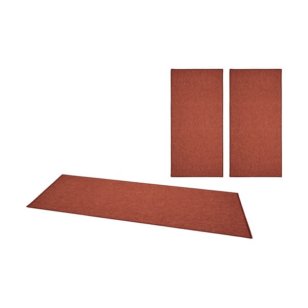3 sarkanu paklāju komplekts BT Carpet Casual
