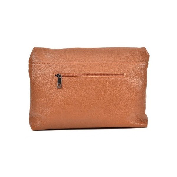 Konjaka brūna ādas crossbody soma Roberta M Elisa-image-2