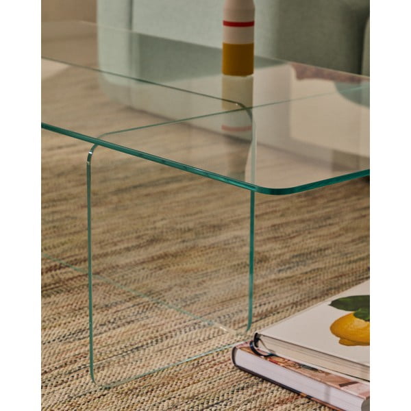 Stikla žurnālgaldiņš 60x120 cm Zaren – Kave Home-image-1