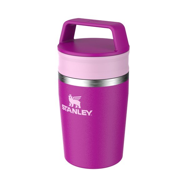 Rozā nerūsējošā tērauda termokrūze 230 ml Café-To-Go Travel Mug Violet Blossom – Stanley-image-1