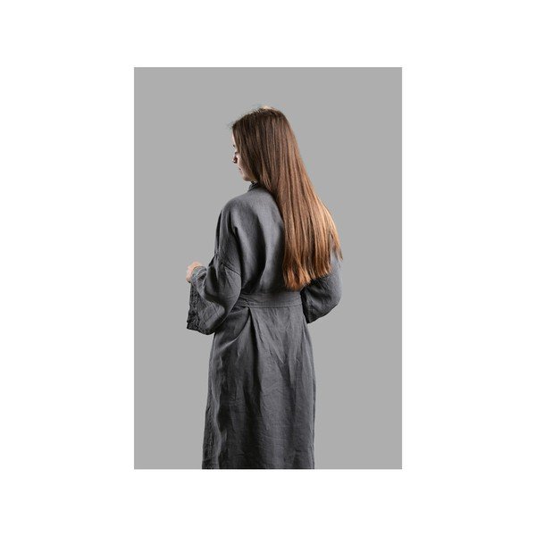 Pelēks lina halāts Inu – Zone-image-4