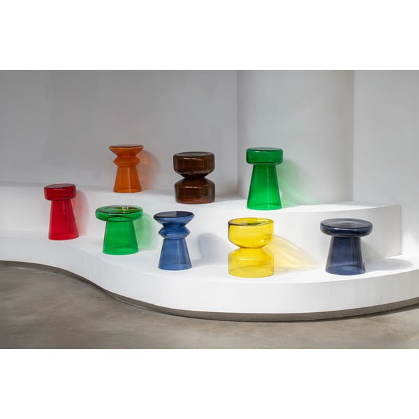 Stikla apaļš sānu galdiņš ø 30 cm Corcho  – Leitmotiv-image-3