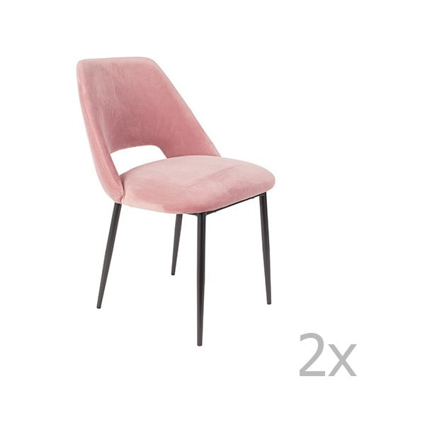 2 rozā baltas krāsas pelnrušķītes krēslu komplekts
