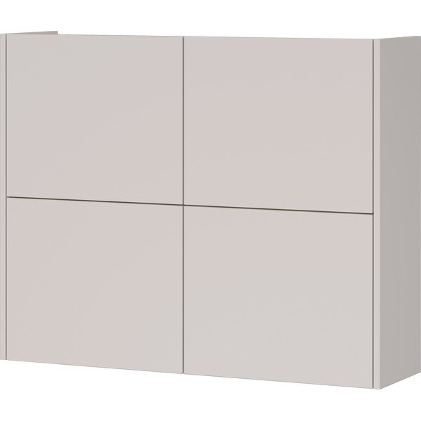 Krēmkrāsas matēts piekarināms skapītis 97x79x27 cm Binetto – Germania