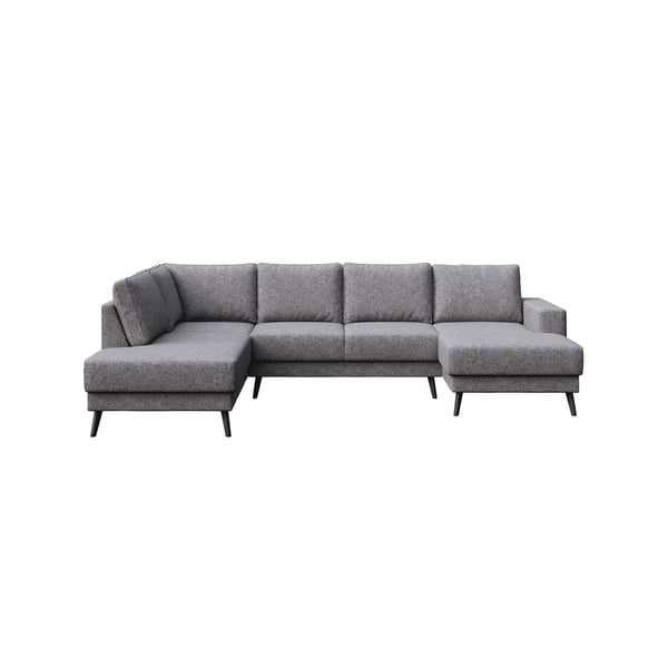 Pelēks stūra dīvāns (kreisais stūris) Fynn – Ghado