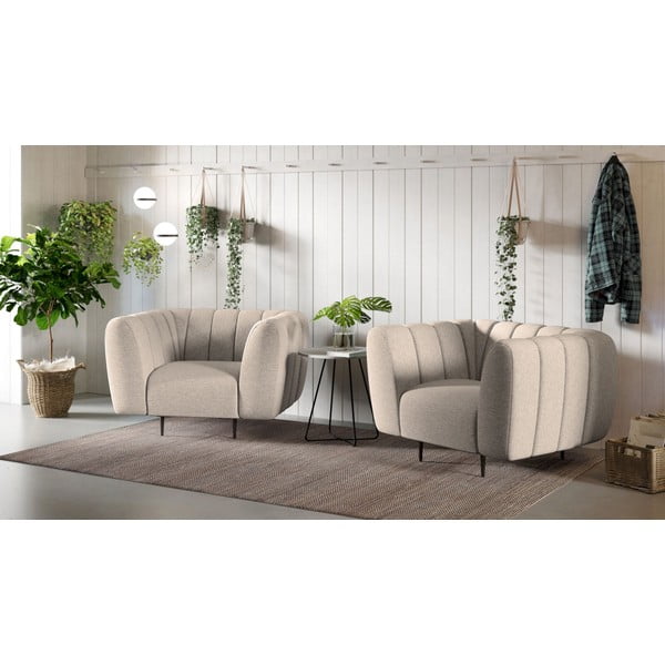 Bēšs atpūtas krēsls Shel – Ghado-image-4