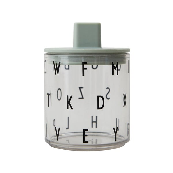 Zaļš vāciņš bērnu krūzei Design Letters, ø 7 cm-image-3