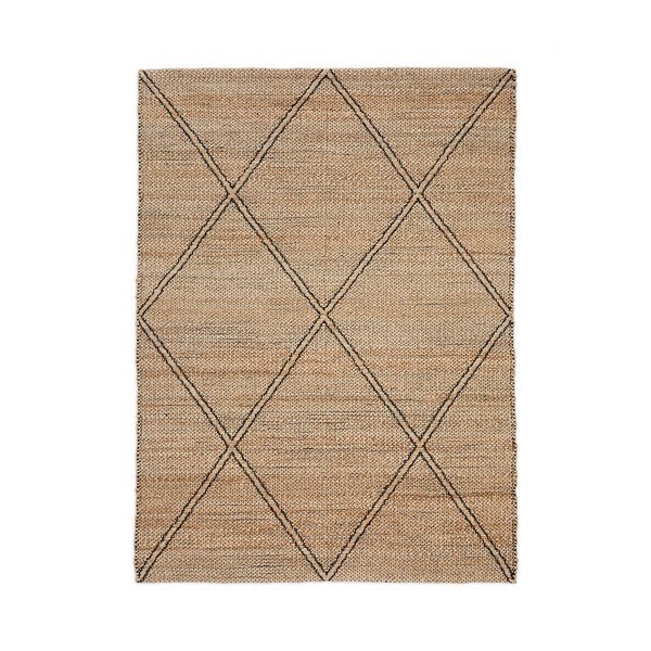 Dabīga toņa ar rokām darināts džutas paklājs 160x230 cm Vallalta – Kave Home