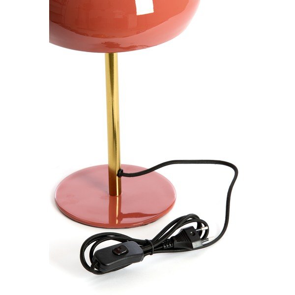 Lašrozā galda lampa ar metāla abažūru (augstums 34 cm) Surin – Light & Living-image-3