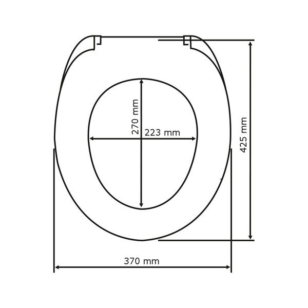 Tualetes poda sēdeklis Wenko Wood, 42,5 x 37 cm-image-3