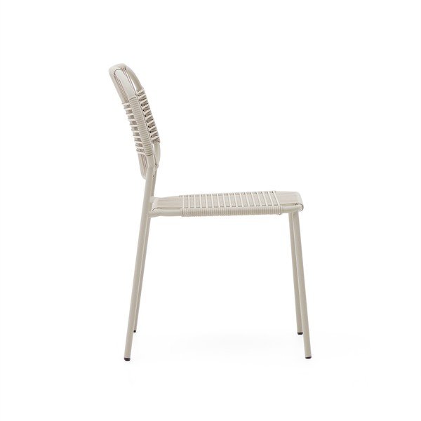 Bēšs metāla dārza krēsls Talaier – Kave Home-image-2