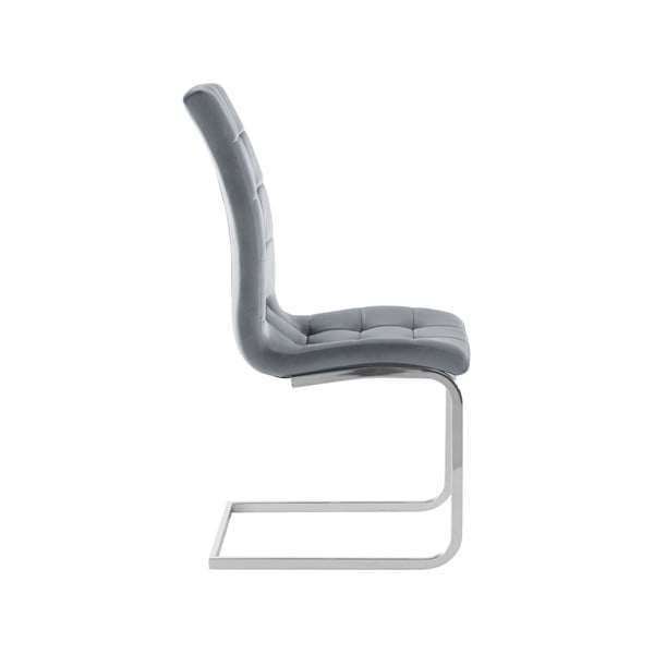 Pelēki samta pusdienu krēsli (2 gab.) Lola – Støraa-image-2