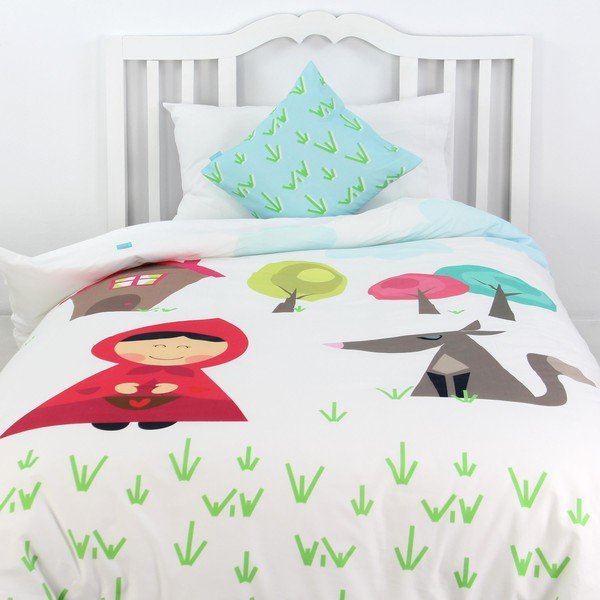 Kokvilnas sega un spilvens Mr. Fox Grandma, 140 x 200 cm-image-1