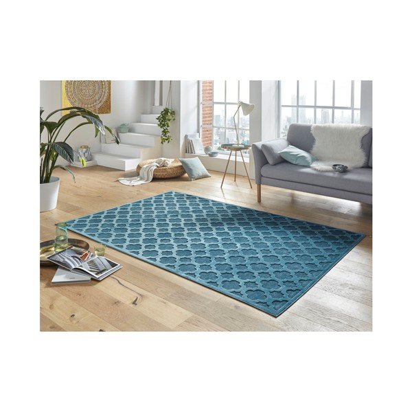 Zils viskozes paklājs Mint Rugs Bryon, 80 x 125 cm-image-1