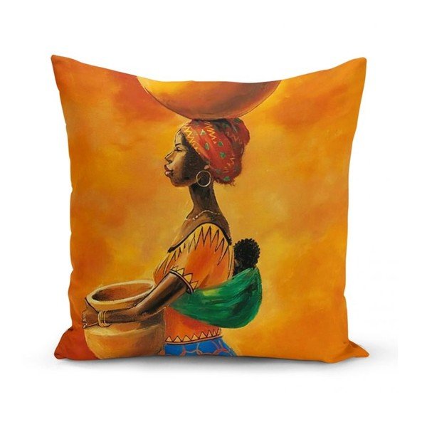 3 spilvendrānu komplekts Minimalist Cushion Covers African Culture, 45 x 45 cm-image-2