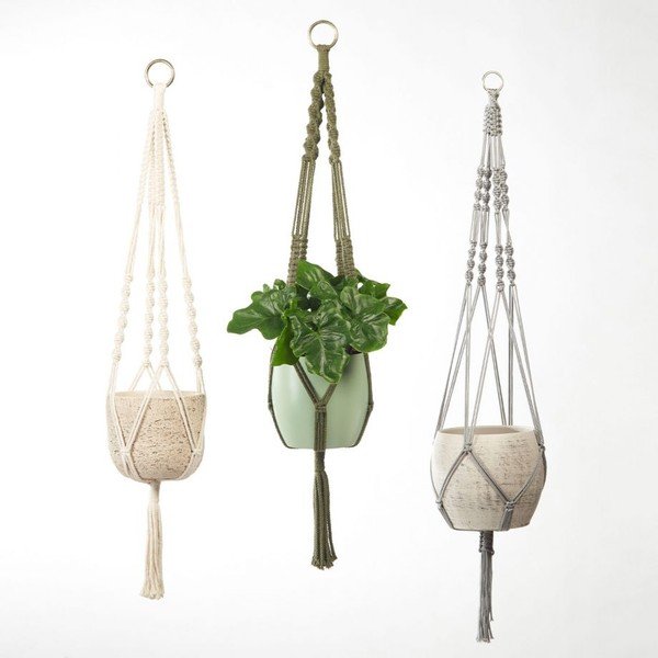 Pelēka piekaramo podiņu sistēma Big Pots, garums 90 cm-image-3
