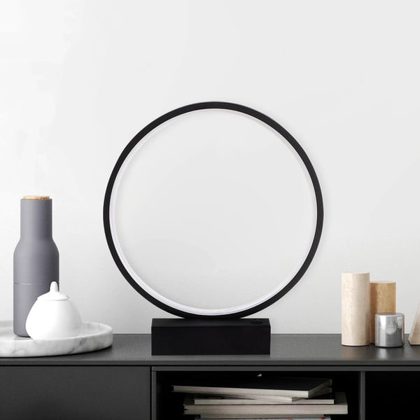 Melna LED galda lampa (augstums 35 cm) Halka – Opviq lights-image-4