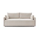 Bēšs velveta salokāms dīvāns 211 cm Marcel – Bobochic Paris