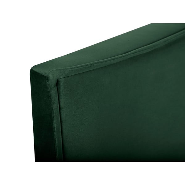 Tumši zaļš gultas galvgalis 140x120 cm Natalia – Milo Casa-image-1