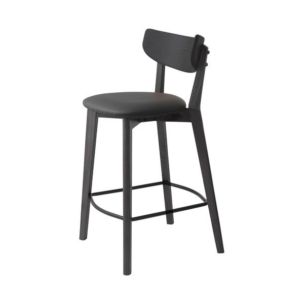Melns bāra krēsls (sēdekļa augstums 67 cm) Pero – Unique Furniture-image-2