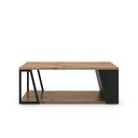 Žurnālgaldiņš ar valriekstkoka imitācijas virsmu 100x55 cm Albi – TemaHome