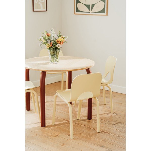 Apaļš ēdamgalds ar ozolkoka imitācijas galda virsmu ø 100 cm Meko – noo.ma-image-2