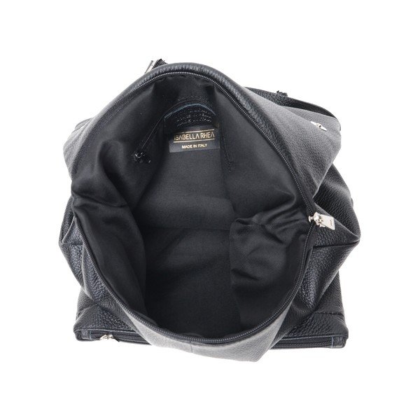 Melna ādas mugursoma Isabella Rhea-image-4