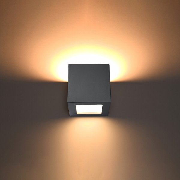 Pelēka sienas lampa Leo – Sollux-image-1
