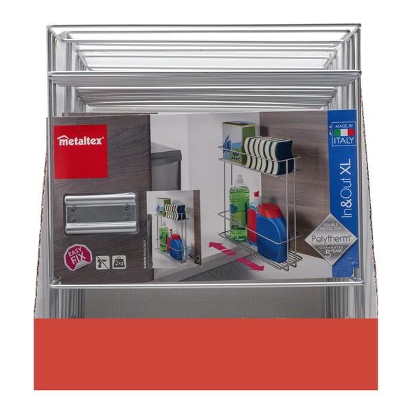 Izvelkams plaukts ar 2 līmeņiem Metaltex In Out-image-3