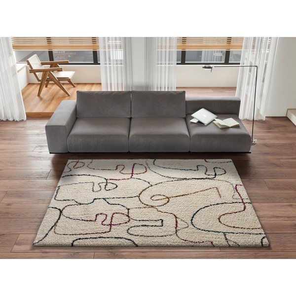 Krēmbalts paklājs Universal Ikone, 133 x 190 cm-image-1