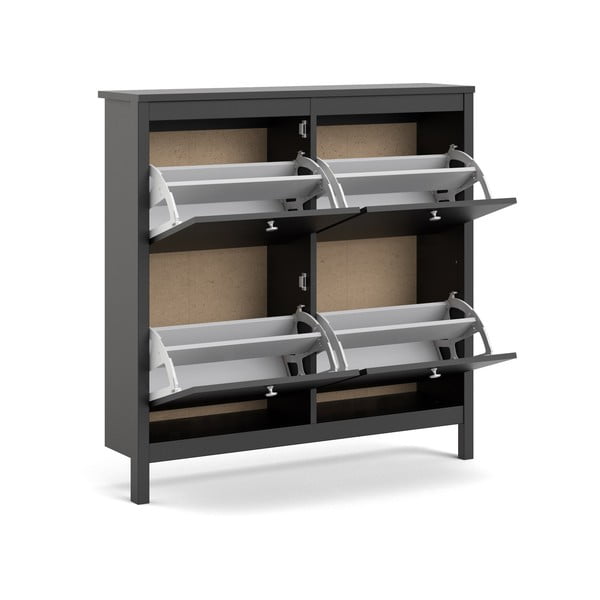 Melns atverams apavu plaukts Madrid – Tvilum-image-4