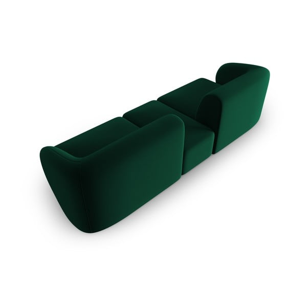 Zaļš samta dīvāns 246 cm Paolo – Milo Casa-image-3