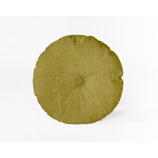 Sinepju dzeltens spilvens Really Nice Things Cojin Redondo Mustard, ⌀ 45 cm