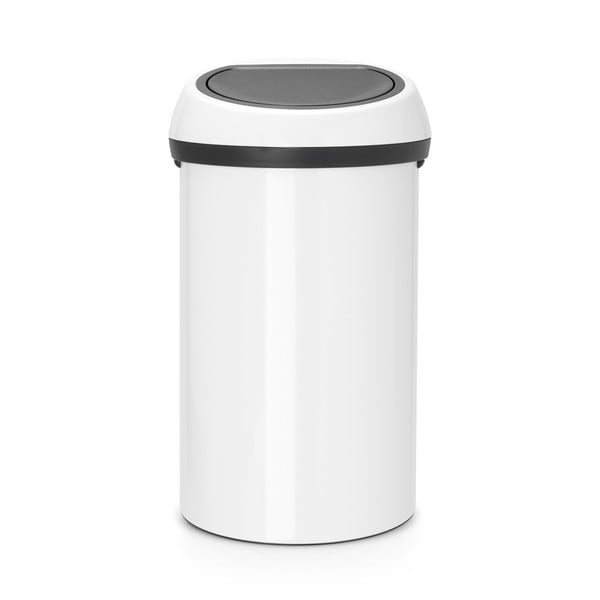 Balta ar pieskārienu atverama tērauda atkritumu tvertne 60 l Touch Bin – Brabantia-image-2