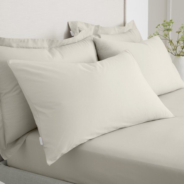 Spilvendrānas (2 gab.) no kokvilnas perkala 50x75 cm Cotton Percale – Bianca-image-2