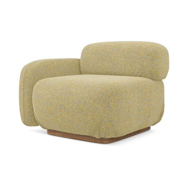 Dzeltena modulārā dīvāna daļa (ar kreiso stūri) Ailani – Makamii-image-2