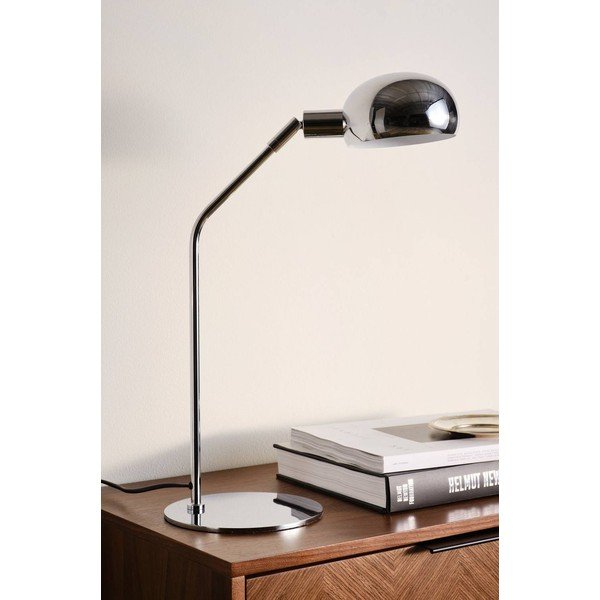 Spīdīgas sudraba krāsas tērauda galda lampa ar saliekamu konstrukciju (augstums 59 cm) Lincon – Jotex-image-2