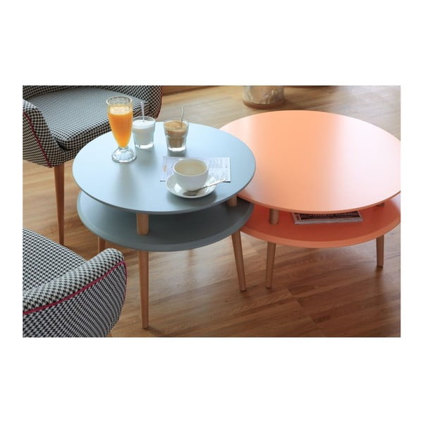 Balts kafijas galdiņš Ragaba UFO, Ø 70 cm-image-3