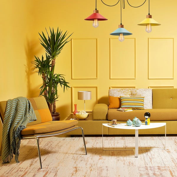 Piekaramā lampa ar metāla abažūru ø 114 cm Manavgat – Opviq lights-image-1