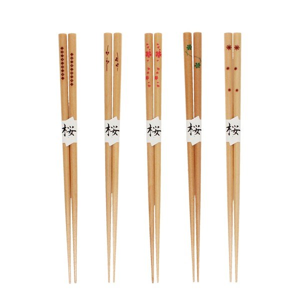 Dabīga toņa koka irbulīšu komplekts (5 gab.) Delicate – Rex London