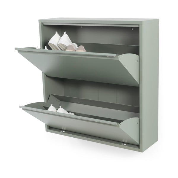 Dūmakaini zaļš metāla atverams apavu plaukts 75x77,5x22,5 cm Billy – Spinder Design-image-2