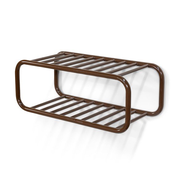 Tumši brūns metāla piekarināms apavu plaukts 72x28x35 cm Retro – Spinder Design-image-2