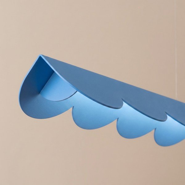 Gaiši zila alumīnija LED piekaramā lampa BISCUIT – Thoro-image-2