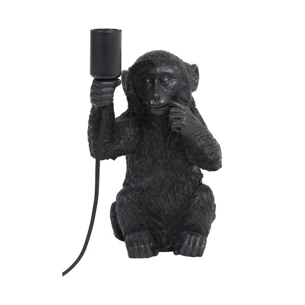 Melna galda lampa (augstums 34 cm) Monkey – Light & Living