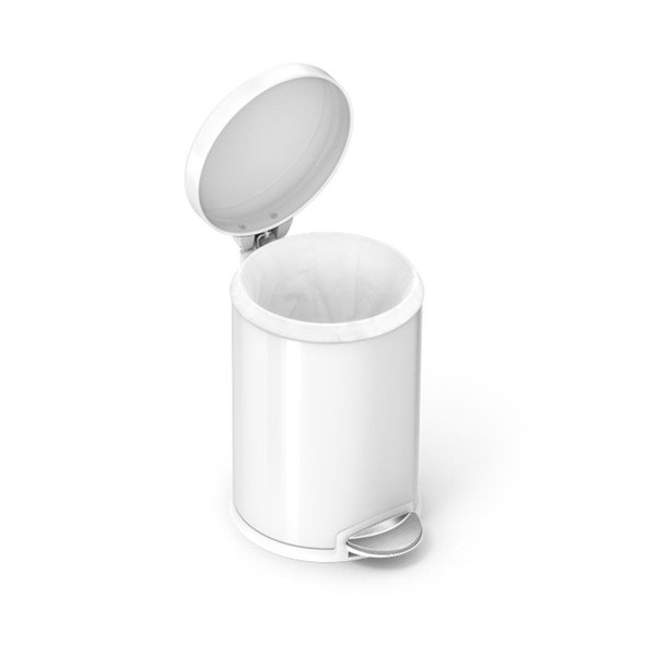 Balts pedāļu grozs simplehuman, 4,5 l-image-3