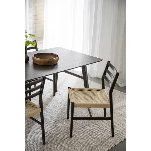 Dabīga toņa/tumši brūni pusdienu krēsli (2 gab.) Harlan – Rowico-image-1