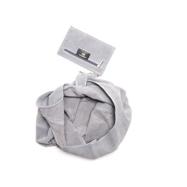 Pelēka ādas somiņa Roberta M 885 Grigio-image-3
