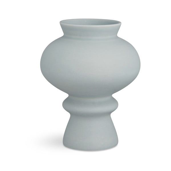 Zili pelēka keramikas vāze Kähler Design Kontur, augstums 23 cm